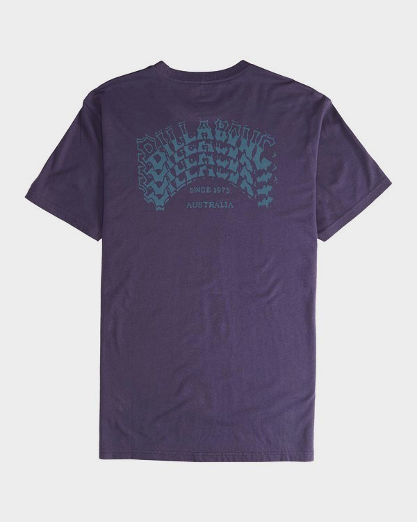 3 Iconic - T-Shirt à manches courtes pour Homme Violet Q1SS06BIF9 Billabong