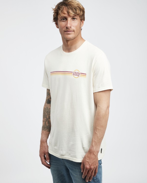 2 Cruiser Stripe - Camiseta de Manga Corta para Hombre Blanco Q1SS08BIF9 Billabong