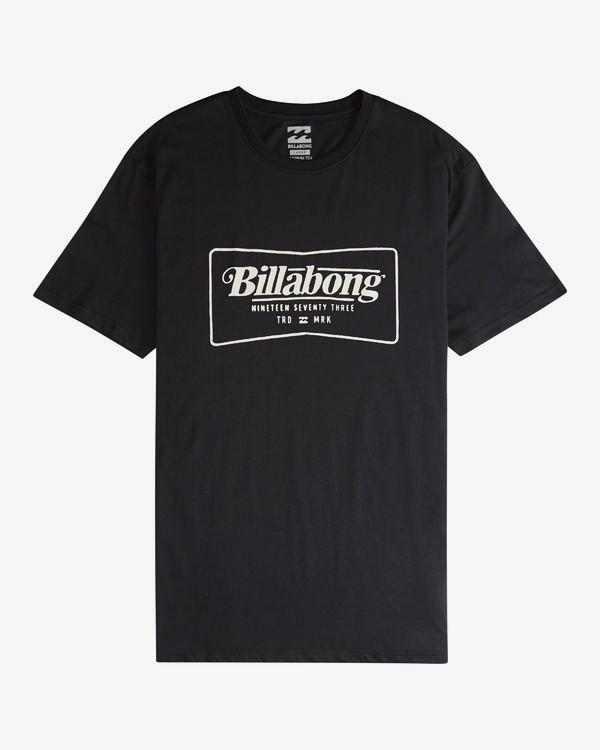 1 Trade Mark - Camiseta de Manga Corta para Hombre Negro Q1SS16BIF9 Billabong