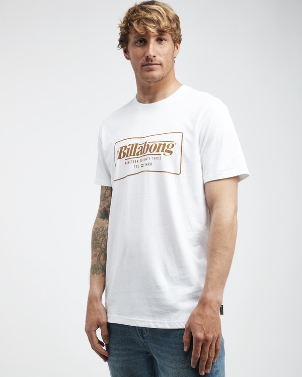 2 Trade Mark - T-Shirt f&uuml;r M&auml;nner Weiss Q1SS16BIF9 Billabong