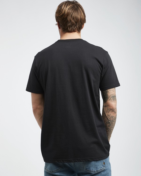 2 Trade Mark - T-Shirt f&uuml;r M&auml;nner Schwarz Q1SS16BIF9 Billabong