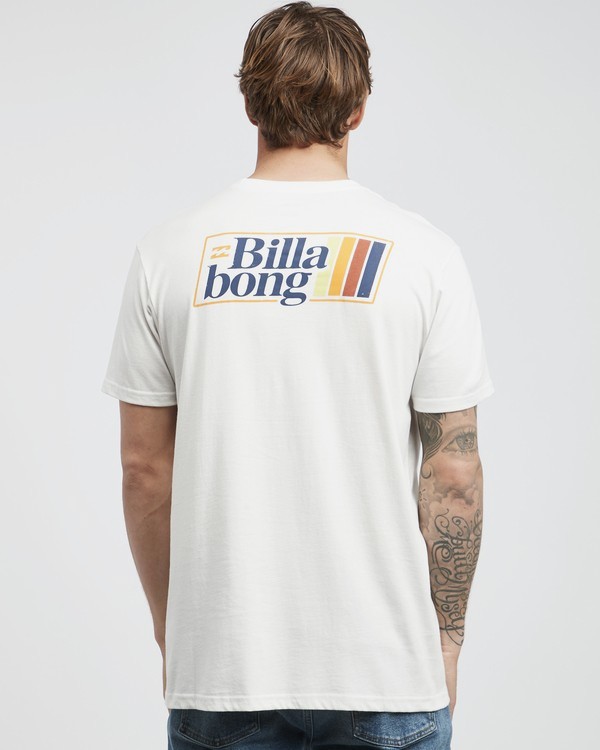 1 Super 8 - Camiseta de Manga Corta para Hombre Blanco Q1SS17BIF9 Billabong