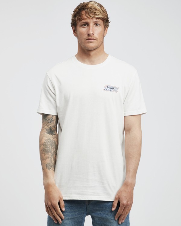 0 Super 8 - Camiseta de Manga Corta para Hombre Blanco Q1SS17BIF9 Billabong