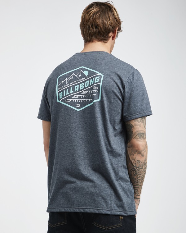3 Ridge - T-Shirt f&uuml;r M&auml;nner Blau Q1SS18BIF9 Billabong