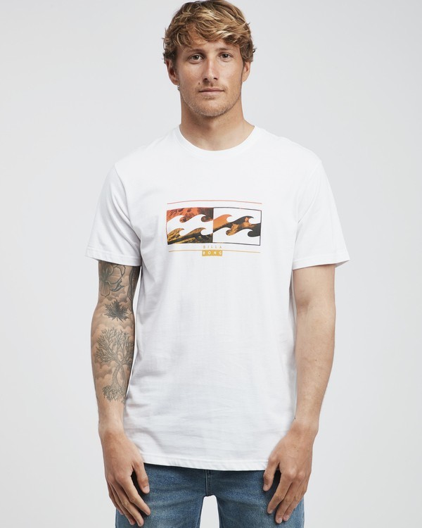 0 Inversed - T-Shirt für Männer Weiss Q1SS22BIF9 Billabong
