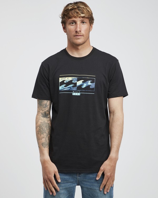 0 Inversed - Camiseta de Manga Corta para Hombre Negro Q1SS22BIF9 Billabong
