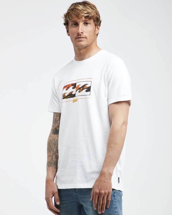 1 Inversed - T-Shirt f&uuml;r M&auml;nner Weiss Q1SS22BIF9 Billabong