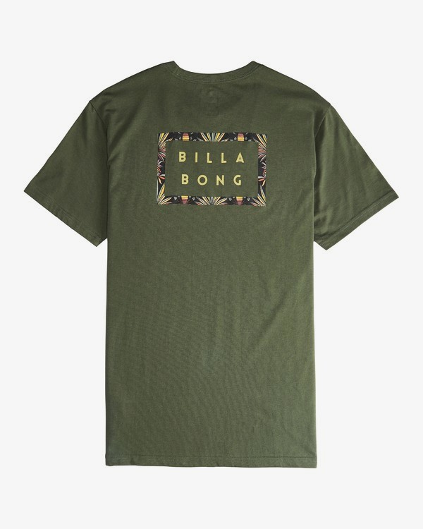 3 Die Cut Theme - Camiseta de Manga Corta para Hombre Verde Q1SS41BIF9 Billabong