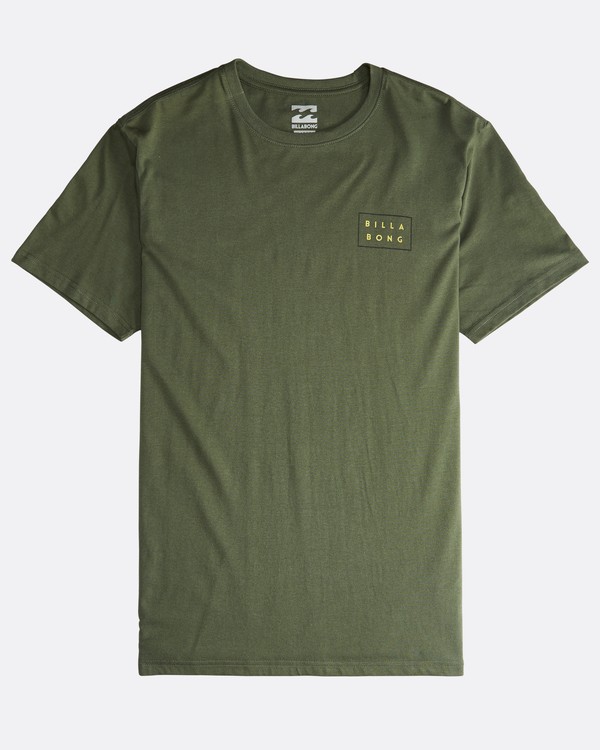 6 Die Cut Theme - Camiseta de Manga Corta para Hombre Verde Q1SS41BIF9 Billabong