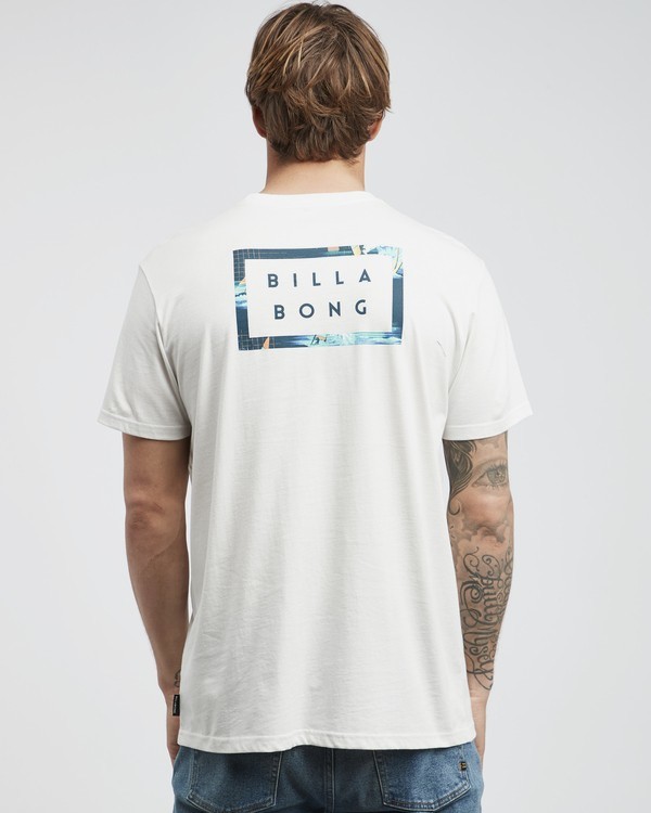 1 Die Cut Theme - Camiseta de Manga Corta para Hombre Blanco Q1SS41BIF9 Billabong