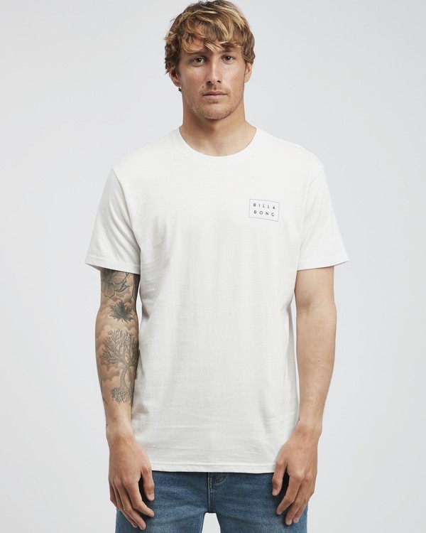 0 Die Cut Theme - Camiseta de Manga Corta para Hombre Blanco Q1SS41BIF9 Billabong