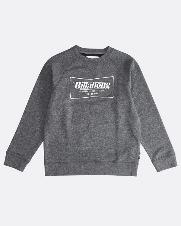 2 Trade Mark - Pull Trademark Crew pour Gar&ccedil;on Noir Q2CR01BIF9 Billabong