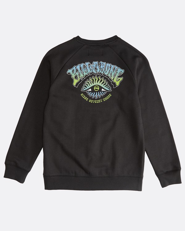 3 Iconic - Pull Crew pour Gar&ccedil;on Noir Q2CR02BIF9 Billabong