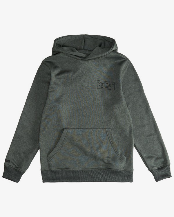0 Beach Path - Sudadera con Capucha para Chicos Verde Q2HO07BIF9 Billabong