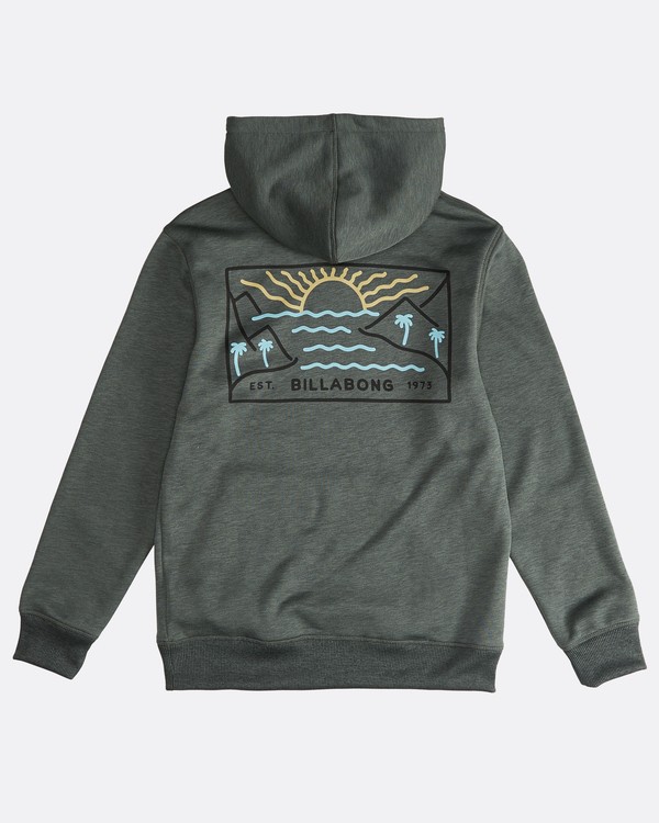 3 Beach Path - Sudadera con Capucha para Chicos Verde Q2HO07BIF9 Billabong