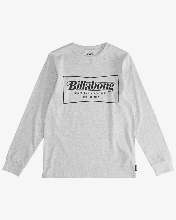 0 Trade Mark - Long Sleeves Tee Boy for Boys Grey Q2LS03BIF9 Billabong