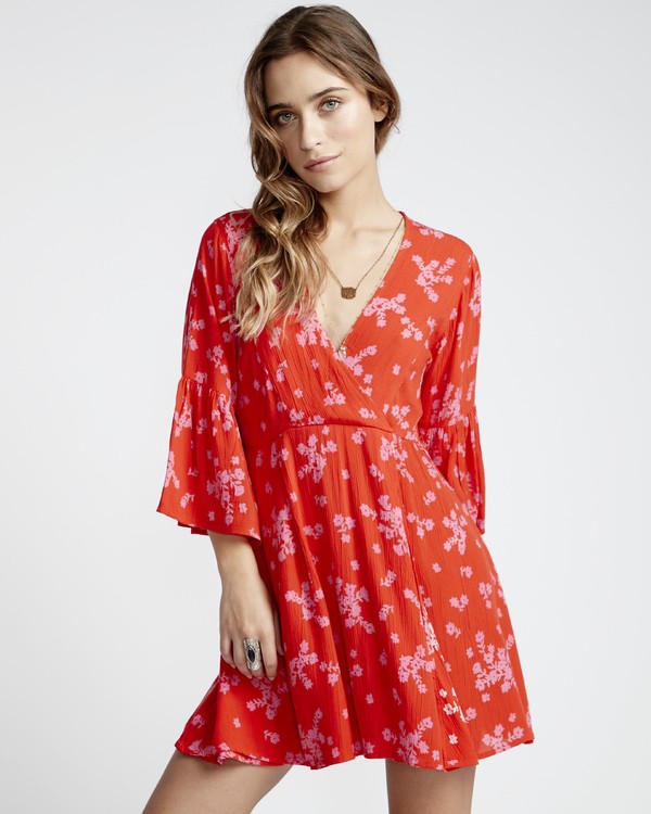 4 Divine - Robe pour Femme Rouge Q3DR05BIF9 Billabong