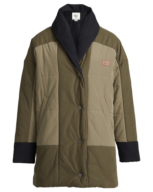 3 Queens - Chaqueta para Mujer Verde Q3JK02BIF9 Billabong