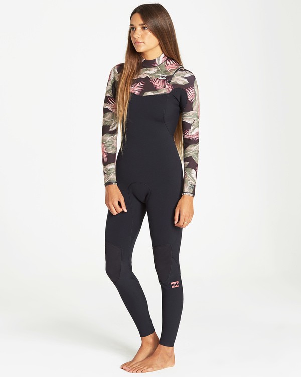 2 4/3mm Furnace GBS - Traje de Surf Integral con Cremallera en el Pecho Carbon para Mujer Negro Q44G31BIF9 Billabong