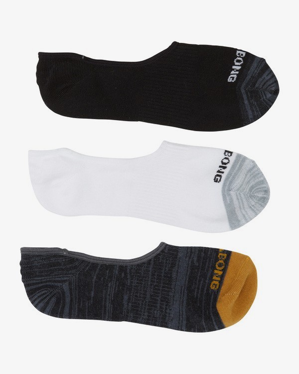 4 Mixed Bag Invisible - Chaussettes invisibles pour Homme Marron Q5SO01BIF9 Billabong
