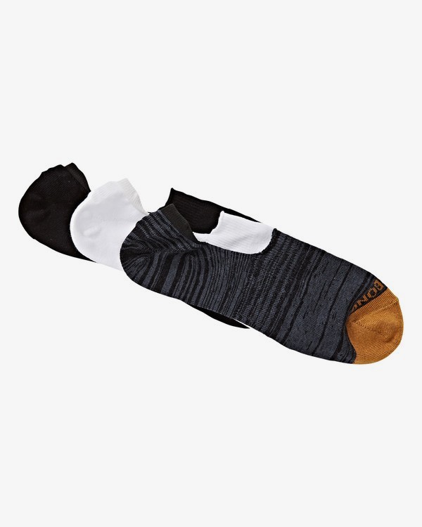 2 Mixed Bag Invisible - Chaussettes invisibles pour Homme Marron Q5SO01BIF9 Billabong