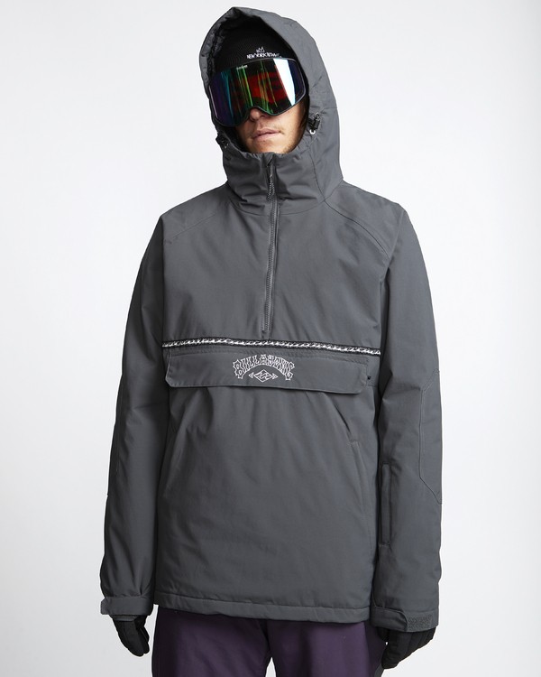 0 Stalefish - Snow Anorak for Men Grey Q6JM15BIF9 Billabong