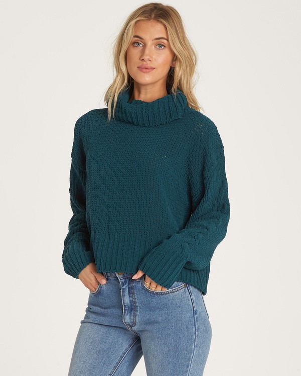 Cherry Moon Cowl Neck Jumper Billabong