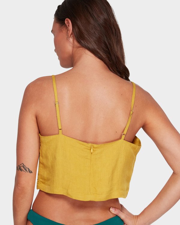 2 BURNING SKIES CAMI Yellow R3TP62BIMU Billabong