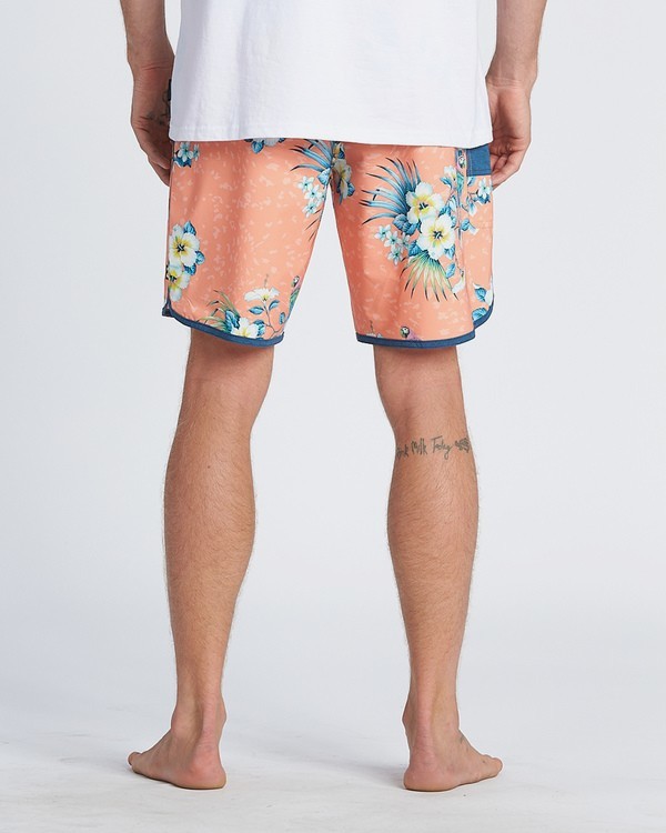 8 73 Line Up Pro 19" - Printed Board Shorts for Men Red S1BS35BIP0 Billabong
