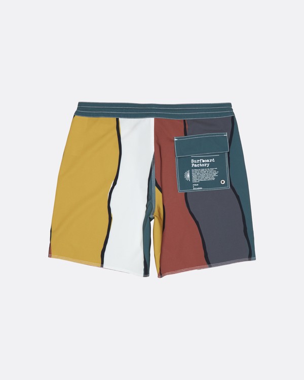 3 Pukas Factory 17" - Ba&ntilde;ador de surf de pantal&oacute;n para Hombre Verde S1BS70BIP0 Billabong
