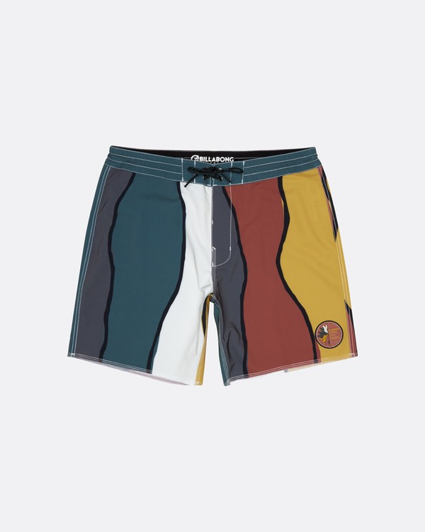 2 Pukas Factory 17" - Ba&ntilde;ador de surf de pantal&oacute;n para Hombre Verde S1BS70BIP0 Billabong