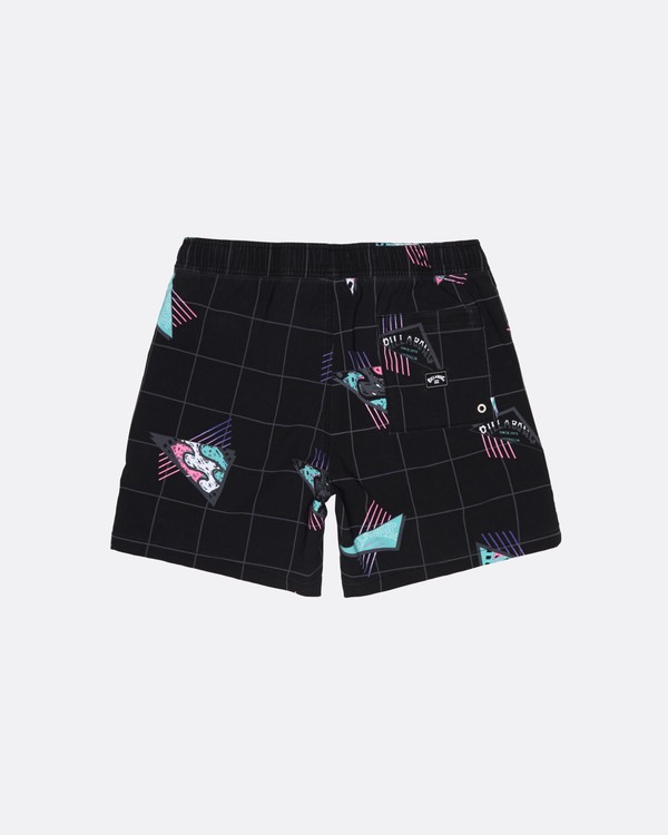 11 Sundays Pigment Laybacks 17" - Bordshorts mit Gummibund f&uuml;r Herren Schwarz S1LB02BIP0 Billabong