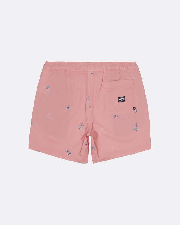 6 Sundays Pigment Laybacks 17" - Ba&ntilde;ador de surf de pantal&oacute;n con cintura el&aacute;stica para Hombre Rosa S1LB02BIP0 Billabong
