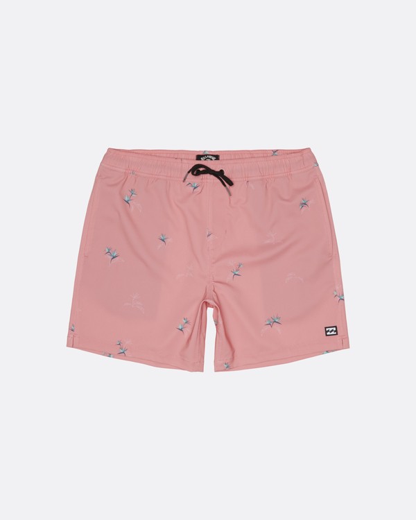 5 Sundays Pigment Laybacks 17" - Ba&ntilde;ador de surf de pantal&oacute;n con cintura el&aacute;stica para Hombre Rosa S1LB02BIP0 Billabong