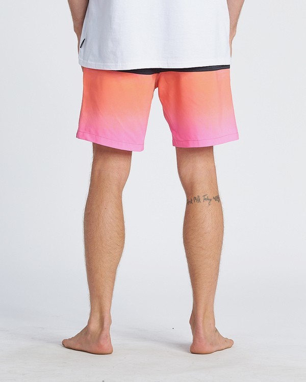 7 Fifty50 Laybacks 17" - Elastic Waist Board Shorts for Men Pink S1LB06BIP0 Billabong