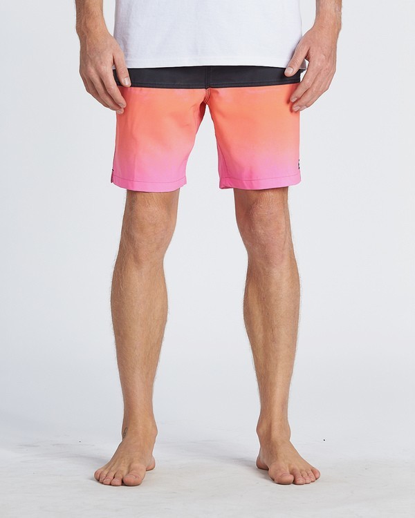 6 Fifty50 Laybacks 17" - Elastic Waist Board Shorts for Men Pink S1LB06BIP0 Billabong