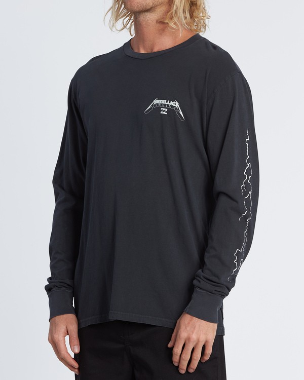 2 Ride The Lightning - T-Shirt mit langen Ärmeln für Männer Schwarz S1LS32BIP0 Billabong