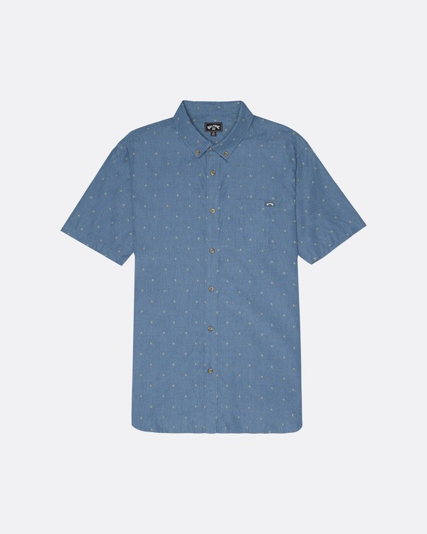 5 All Day Jacquard - Kurz&auml;rmeliges Hemd f&uuml;r Herren Grau S1SH03BIP0 Billabong