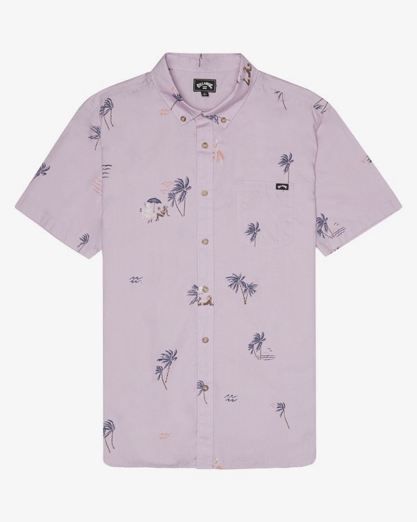 3 Sundays Mini - Short Sleeve Shirt for Men Purple S1SH04BIP0 Billabong