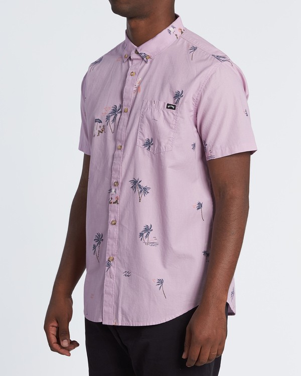 2 Sundays Mini - Short Sleeve Shirt for Men Purple S1SH04BIP0 Billabong