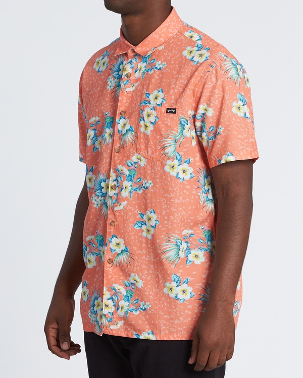 2 Sundays Floral - Short Sleeve Shirt for Men Grey S1SH05BIP0 Billabong