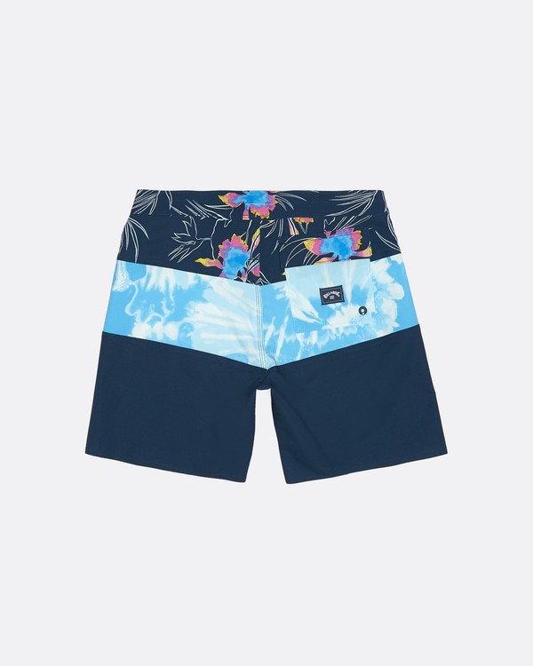 3 Tribong Pro 17" - Bedruckte Boardshorts f&uuml;r Jungen Blau S2BS13BIP0 Billabong