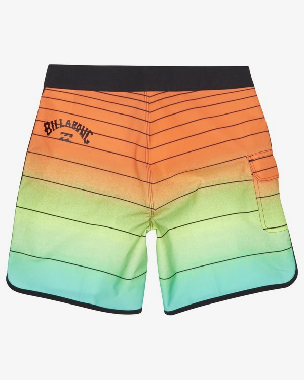 1 73 Strippe Pro 18" - Striped Board Shorts for Boys Laranja S2BS14BIP0 Billabong