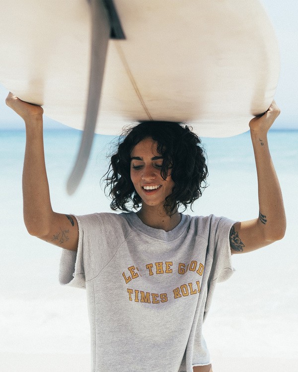 0 Trowback - Camiseta de manga corta de tejido de rizo para Mujer  S3CR13BIP0 Billabong