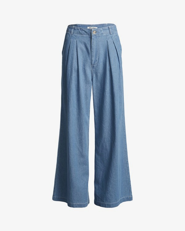 3 Big Trip Indigo - High Waisted Chambray Hose für Damen Blau S3PN04BIP0 Billabong