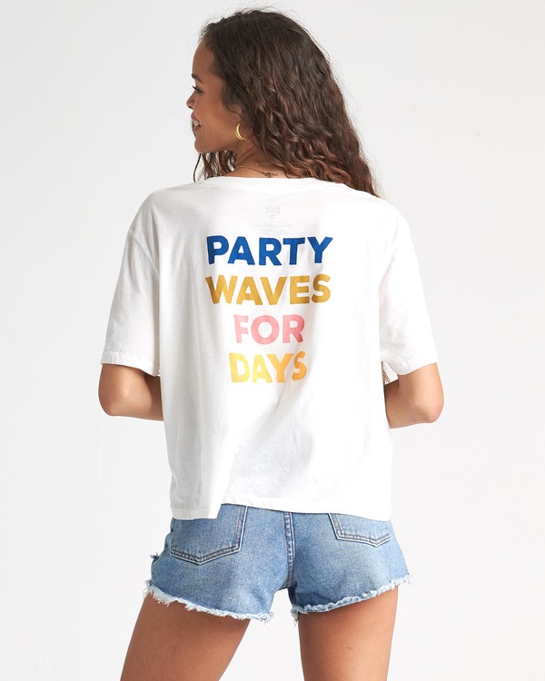 3 Party Waves - Grafik-T-Shirt für Damen  S3SS15BIP0 Billabong