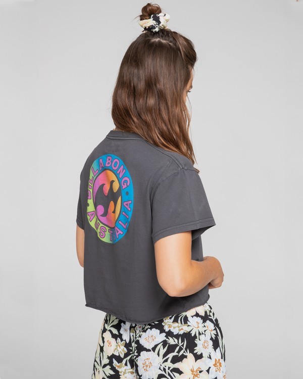 1 Roundhouse - Cropped T-Shirt for Women Preto S3SS80BIMU Billabong