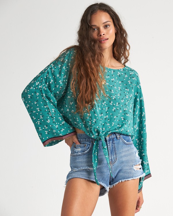 1 Back Round - Printed Blouse for Women  S3TP04BIP0 Billabong