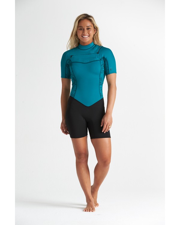 0 2/2mm Synergy FL - leichter Neoprenanzug mit Chest-Zip und kurzen Ärmeln für Damen  S42G63BIP0 Billabong
