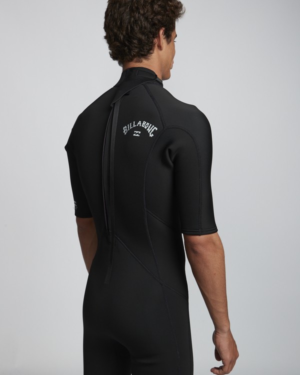 6 2/2mm Absolute FL - leichter Neoprenanzug mit Back-Zip und kurzen Ärmeln für Herren Schwarz S42M71BIP0 Billabong